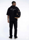 Essential Oversized Knit Polo – Black